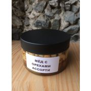 Мед с орехами ассорти 300г