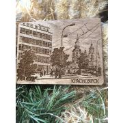 Магнит Красноярск, дом быта дерево(фанера берёзовая)