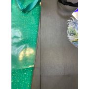 Пакет подарочный изумрудный/ серый, ленточн. ручки