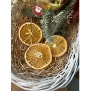 Украшение, апельсин сушеный, слайсы, кольца, ШТУЧНО