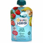 Десерт фруто няня яблоко клубника