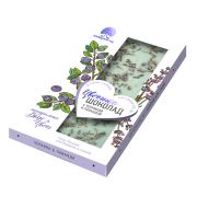 Шоколад цветной с черникой и лавандой / 100 г, СКедр