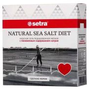 Соль морская с пониженным  содержанием натрия Setra 500 г РВС 11р09