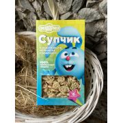 Супчик смешарики с макарошками, морковкой, кабачками 160гр
